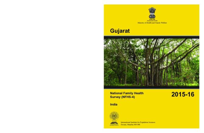 National Family Health Survey 2015-2016 (NFHS-4) - Gujarat