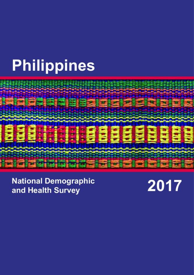 Philippines National Demographic and Health Survey 2017. Philippine Statistics Authority (PSA) and ICF. (2018)
