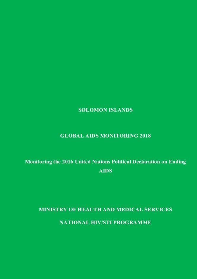 Country Progress Report - Solomon Islands