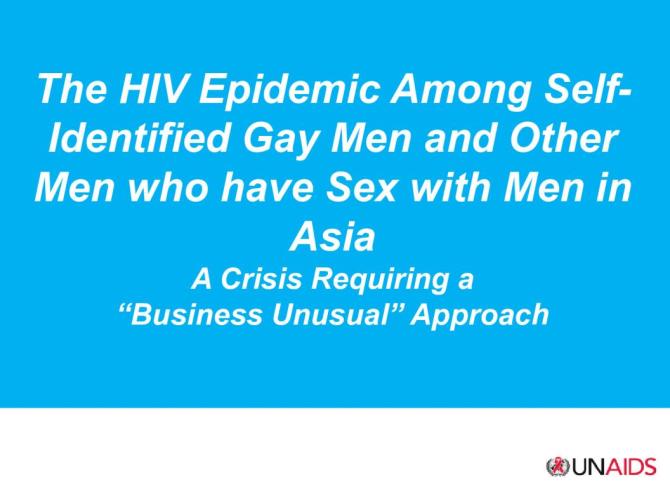 The Epidemics of HIV among MSM