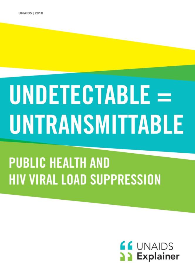 Undetectable  Untransmittable - Public Health and HIV Viral Load Suppression