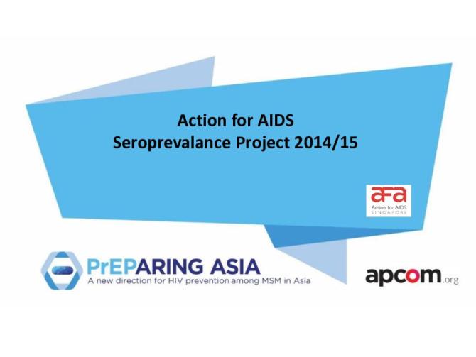 Action for AIDS Seroprevalance Project 2014/15