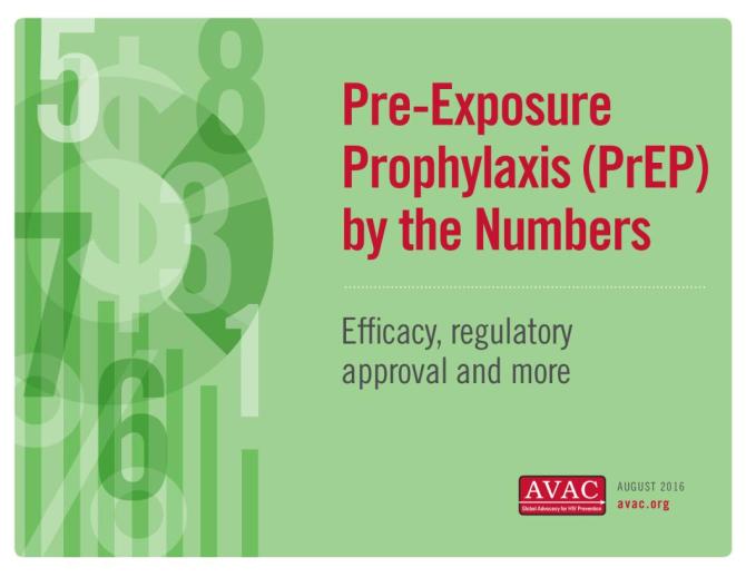 Pre-Exposure Prophylaxis (PrEP) by the Numbers: Efficacy, regulatory approval and more