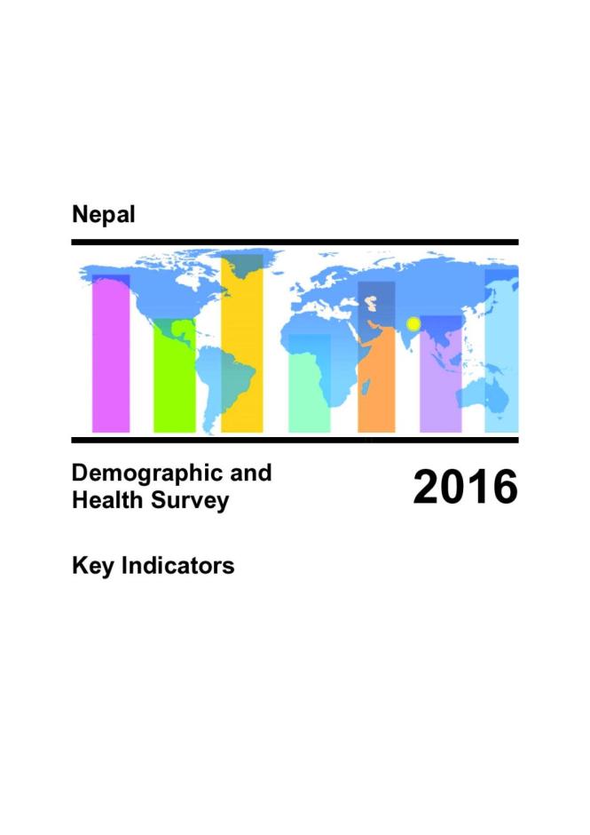 Nepal: Demographic and Health Survey 2016 Key Indicators