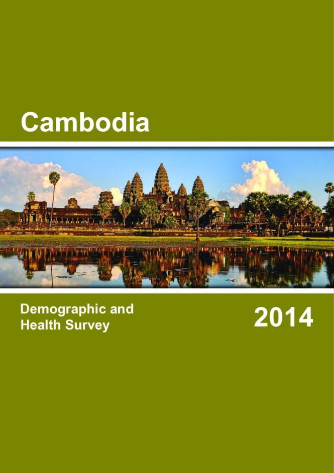 Cambodia: Demographic and Health Survey 2014