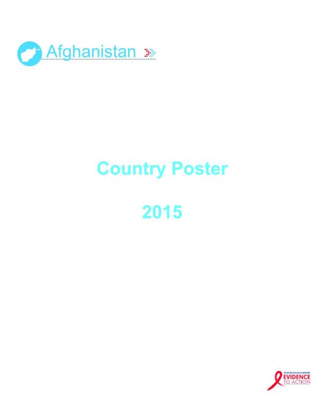 HIV Epidemic and Response in Afghanistan - Country Poster