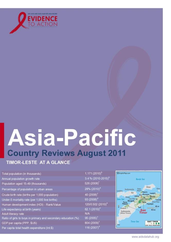 Timor-Leste Country Review 2011