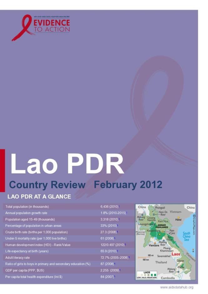 Lao People's Democratic Country Review 2012