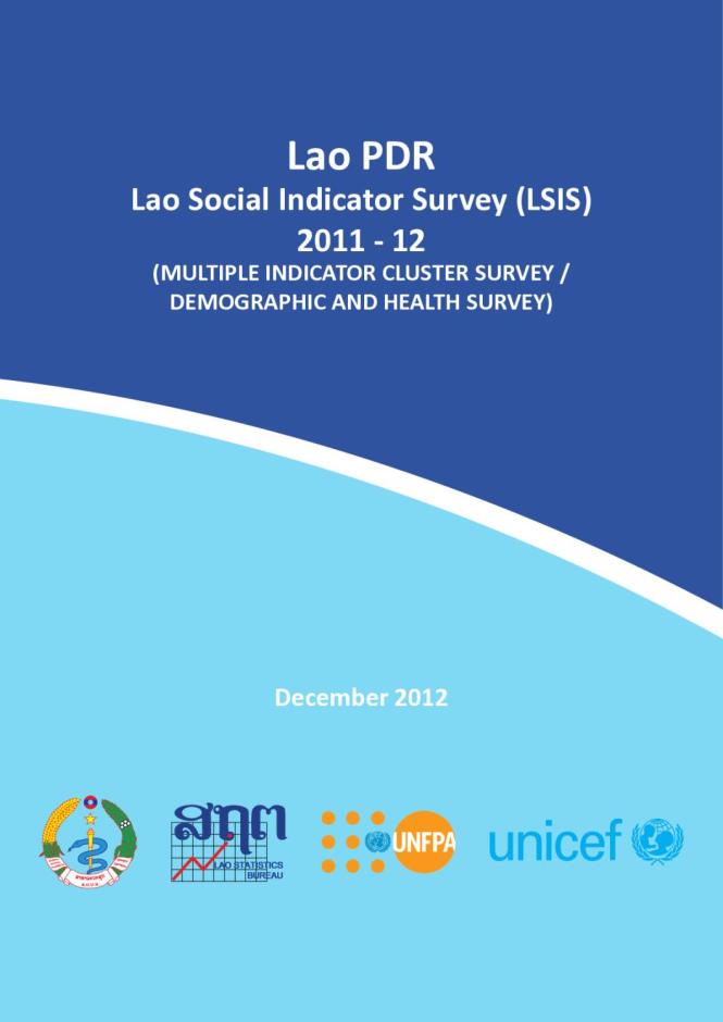Lao Social Indicator Survey 2011-12
