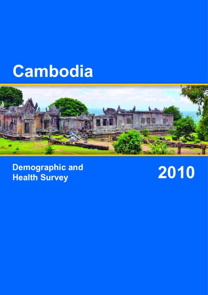 Cambodia: Demographic and Health Survey 2010