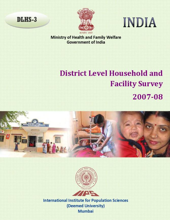 India: District Level Household and Facility Survey (DLHS-3) 2007-08