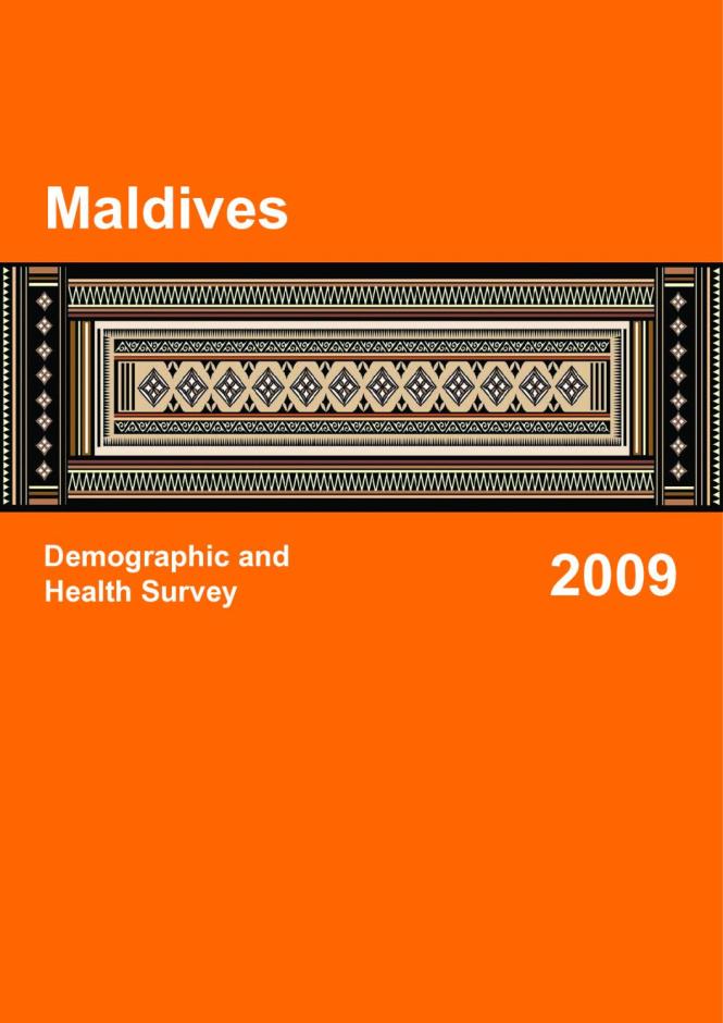 Maldives: Demographic and Health Survey 2009