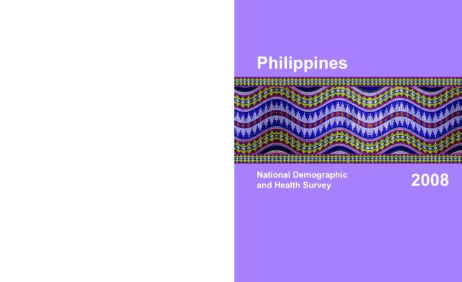 Philippines: National Demographic and Health Survey 2008