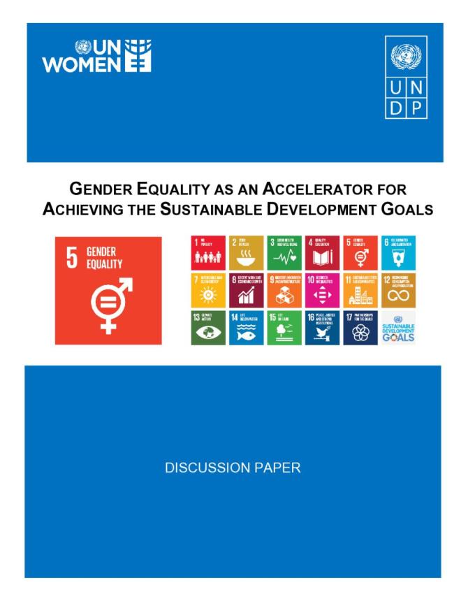 Gender Equality as an Accelerator for Achieving the SDGs