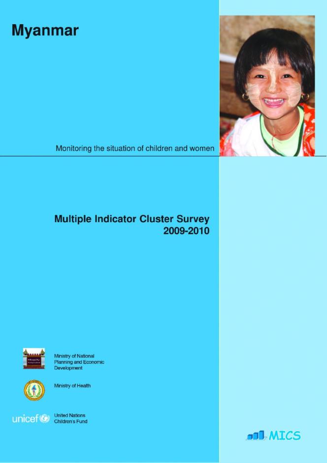 Myanmar: Multiple Indicator Cluster Survey 2009-2010