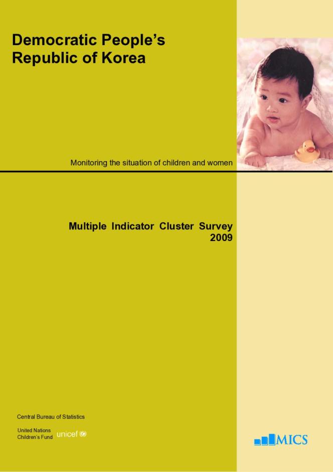 DPR Korea: Multiple Indicator Cluster Survey 2009, Final Report