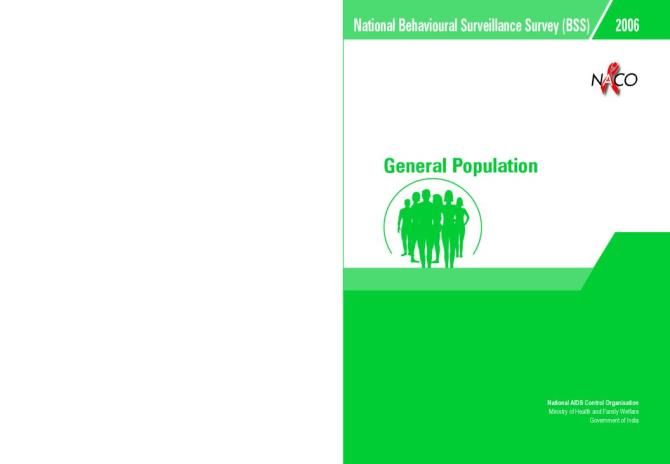 National Behavioural Surveillance Survey (BSS) in India 2006: General Population
