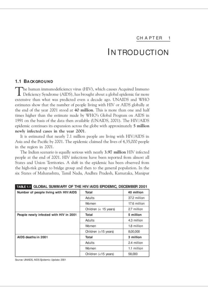 National Baseline High-Risk and Bridge Population: Behavioural Surveillance Survey 2001