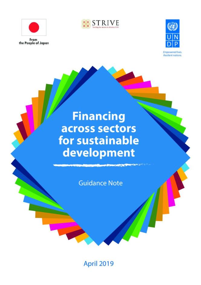 Financing Across Sectors for Sustainable Development - Guidance Note