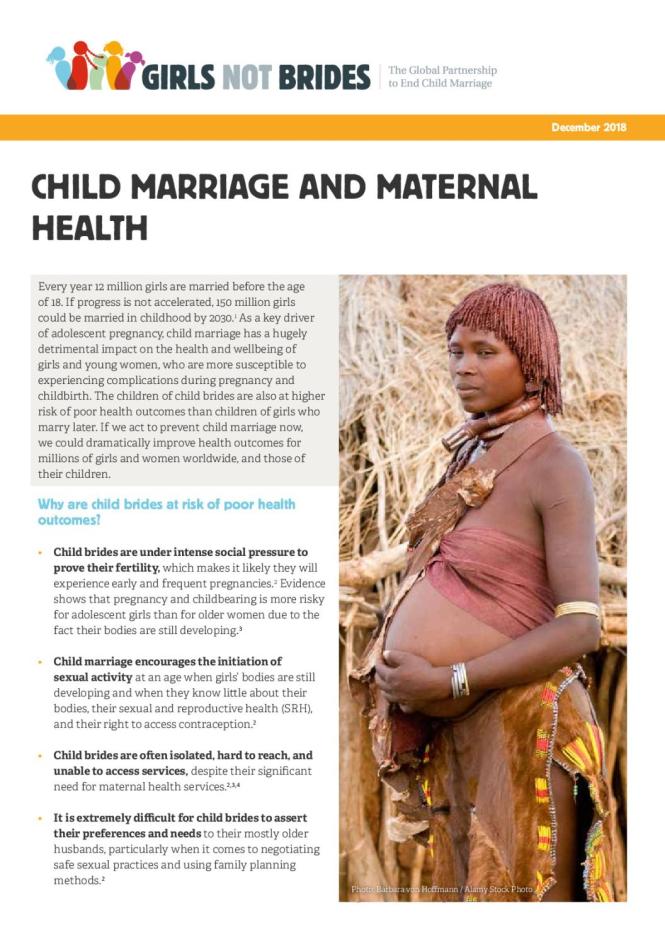 Child Marriage and Maternal Health