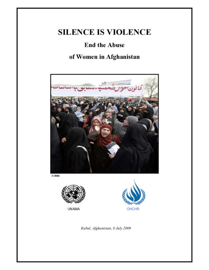 Silence is Violence: End the Abuse of Women in Afghanistan