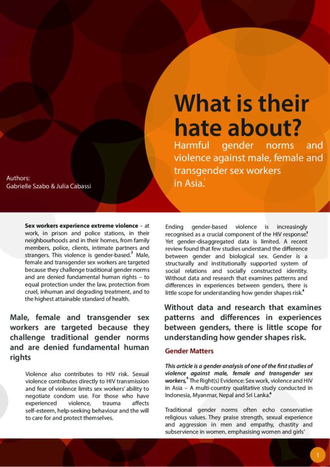 What is their hate about?