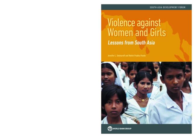 Violence against Women and Girls: Lessons from South Asia