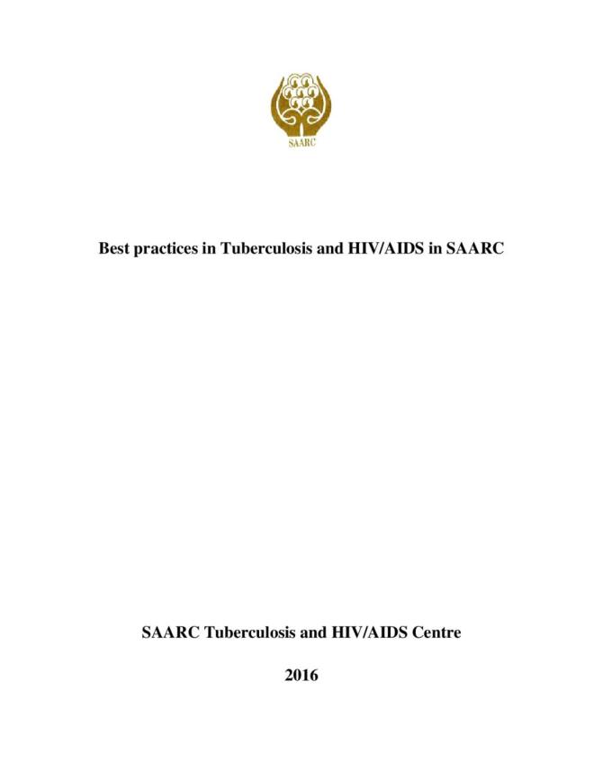 Best practices in Tuberculosis and HIV/AIDS in SAARC