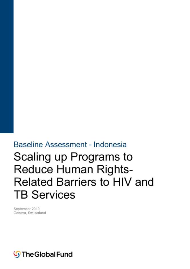 Scaling up Programs to Reduce Human Rights-Related Barriers to HIV and TB Services: Indonesia