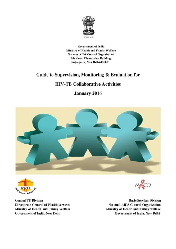 Guide to Supervision, Monitoring and Evaluation of TB HIV Collaborative Activities