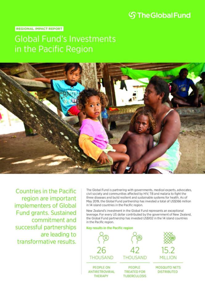 Regional Impact Report: Global Fund’s Investments in the Pacific Region