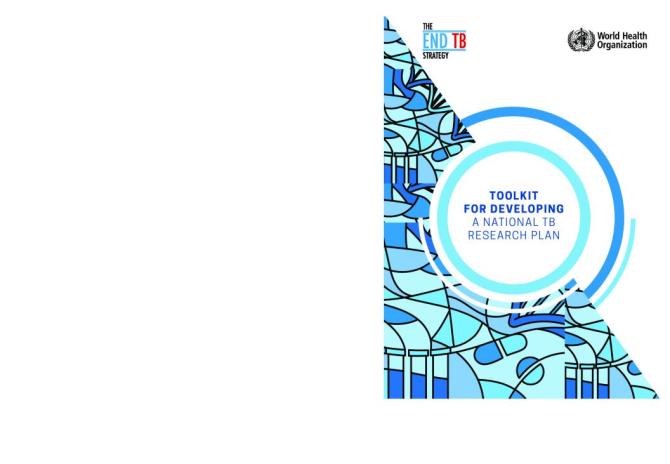 Toolkit for Developing a National TB Research Plan