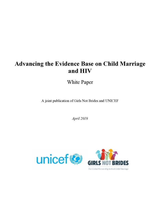 Advancing the Evidence Base on Child Marriage and HIV