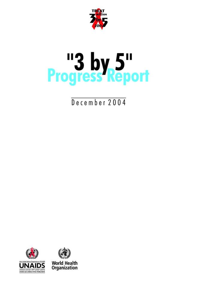 "3 by 5" Progress Report 2004