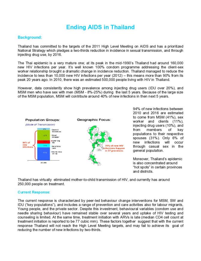 Ending AIDS in Thailand