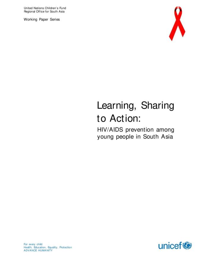 Learning, Sharing to Action: HIV/AIDS Prevention among Young People in South Asia