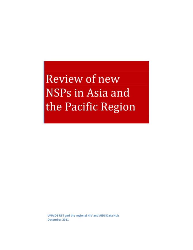 Review of New NSPs in Asia and the Pacific Region