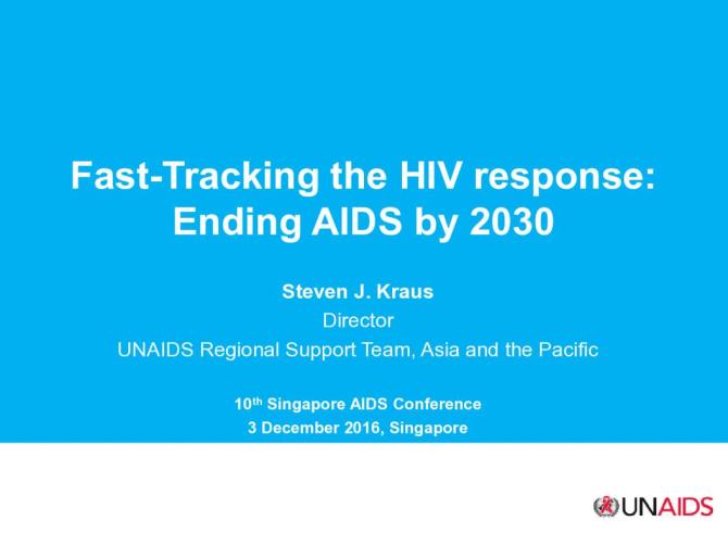 Fast-Tracking the HIV Response: Ending AIDS by 2030