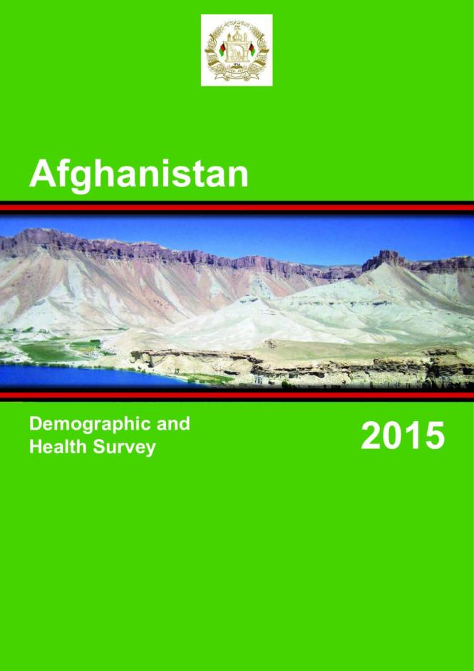 Afghanistan: Demographic and Health Survey 2015