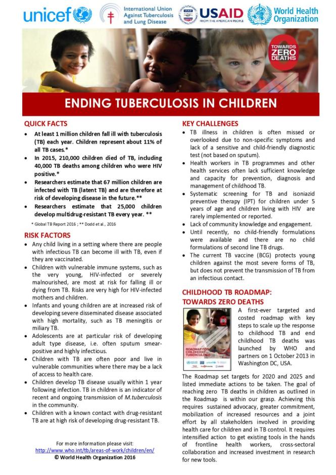 Ending Tuberculosis in Children
