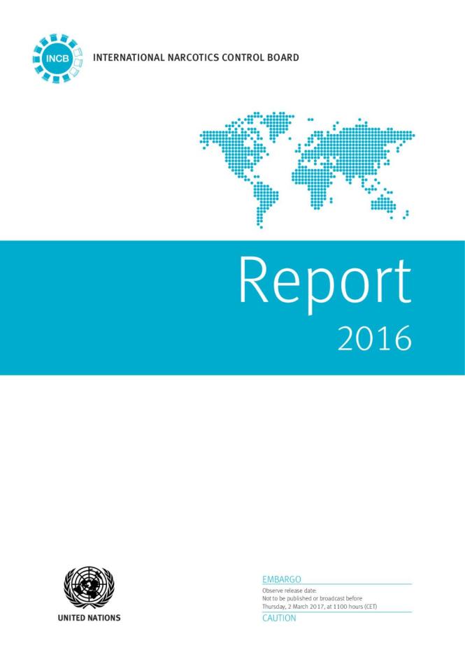 Report of the International Narcotics Control Board for 2016