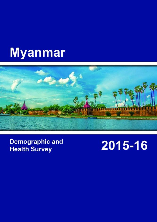 Myanmar Demographic and Health Survey 2015-16 