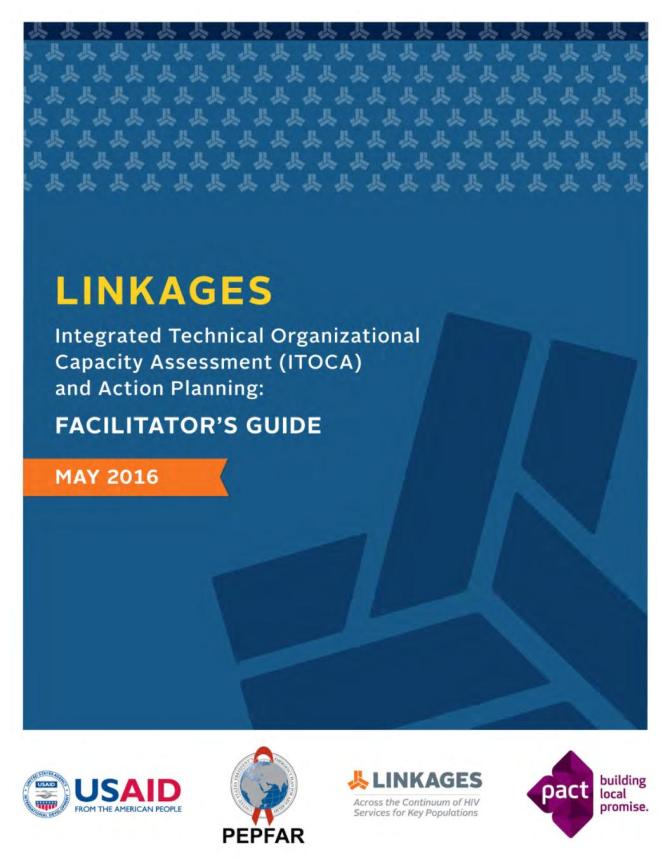 LINKAGES Integrated Technical Organizational Capacity Assessment (ITOCA) and Action Planning: Facilitator's Guide