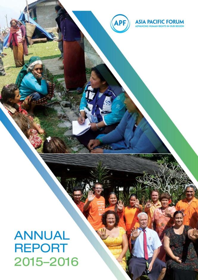 Asia Pacific Forum: Annual Report 2015-2016