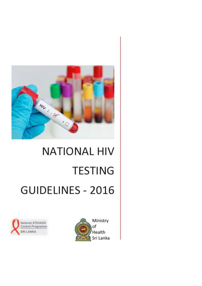 National HIV Testing Guidelines 2016