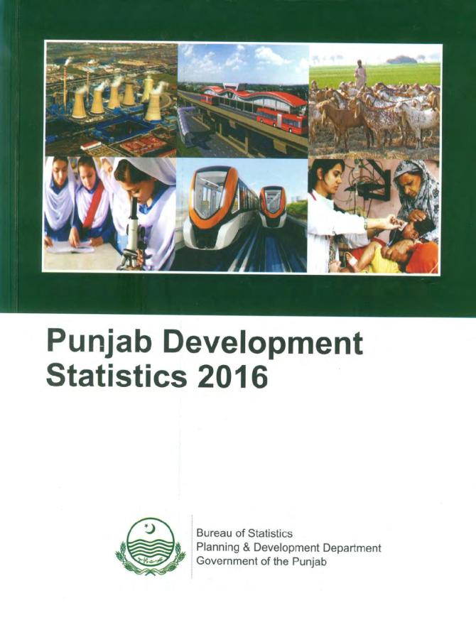 Punjab Development Statistics 2016
