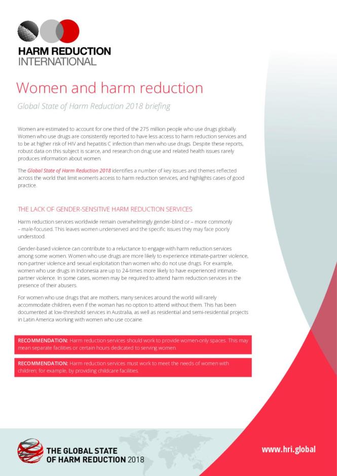 Women and Harm Reduction