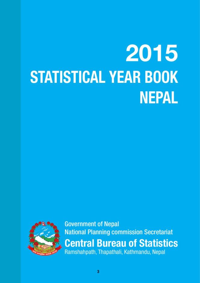 2015 Statistical Year Book: Nepal