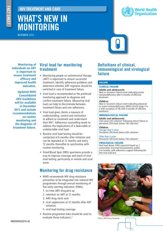 What’s New in HIV Monitoring