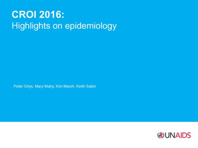 CROI 2016: Highlights on Epidemiology